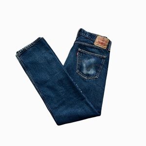 Levi’s Men’s 505 Straight Fit Cotton Jeans Sz 34 X 34 Medium Blue